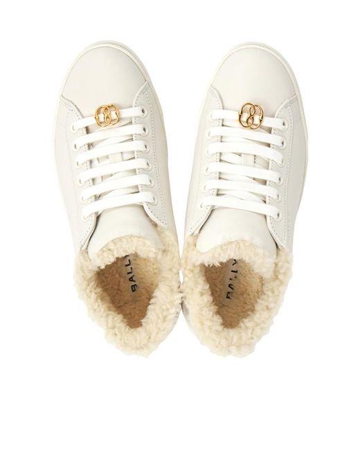 Bally Natural Round-Headed Sneakers