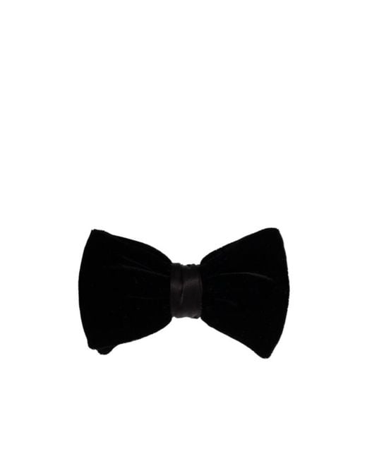 Giorgio Armani Black Velvet Bow Tie for men
