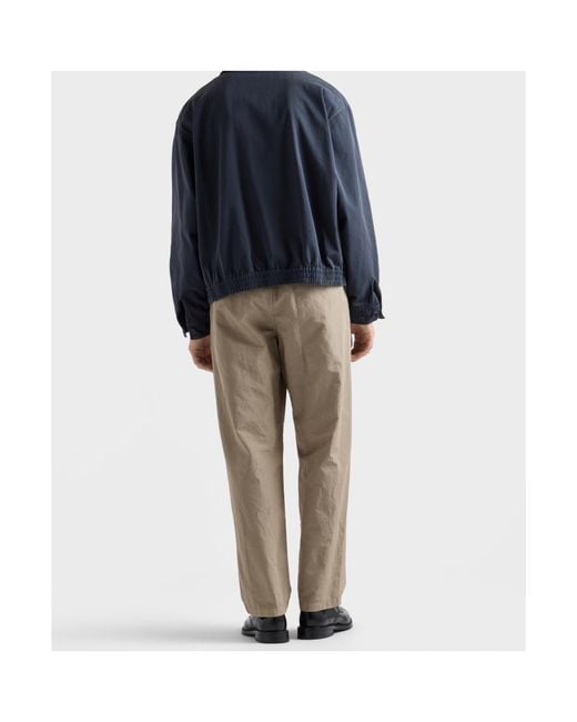 Prada Natural Linen-Blend Pants for men