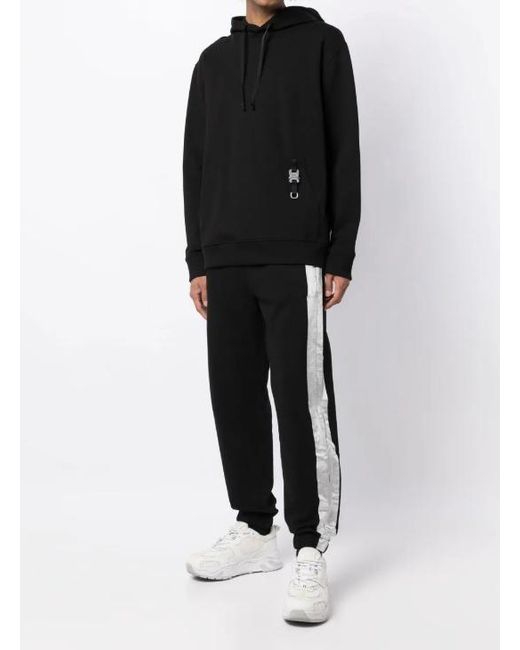 Helmut Lang Black Metallic-Detail Track Pants for men