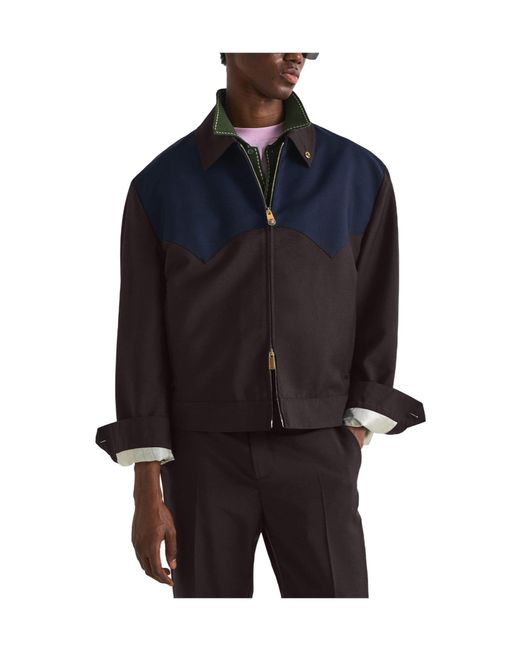 Versace Blue Classic Jacket for men