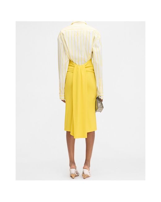 Jacquemus Yellow La Jupe Sablier Skirt