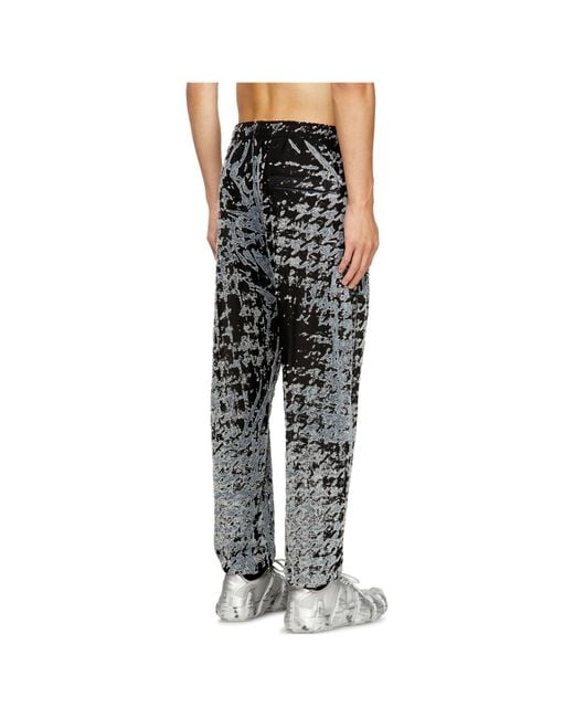 DIESEL Gray P-Labis Elasticated Pants for men