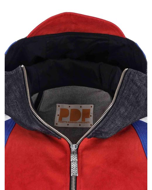 PDF CHANNEL Red Pdf Low Ride Jacket for men