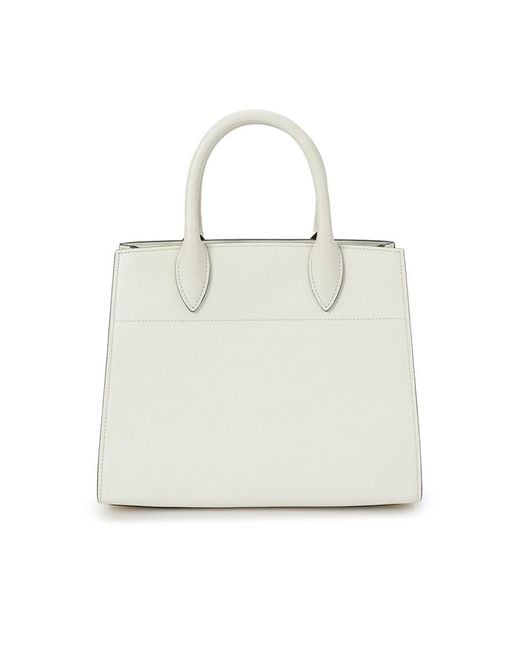 Prada White Logo Handbag