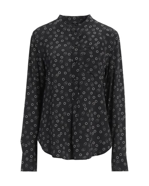 Isabel Marant Black Geometric Print Shirt