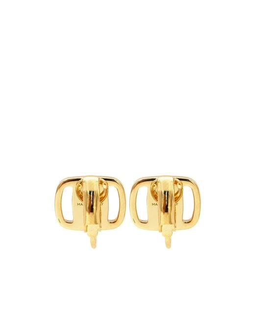 Ferragamo Metallic Geometric Earrings