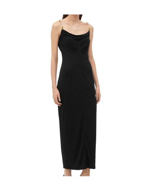 Bottega Veneta Black Slim Fit Jersey Dress