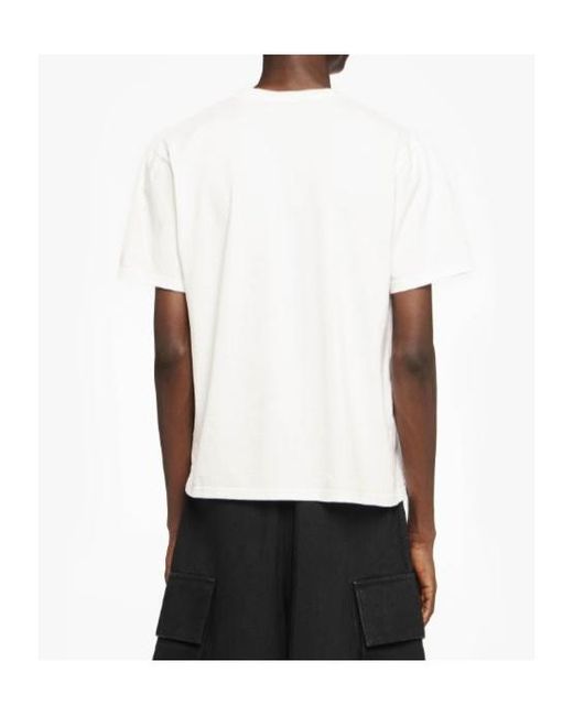 J.W. Anderson White Jw Anderson Anchor Embroidered T-Shirt for men