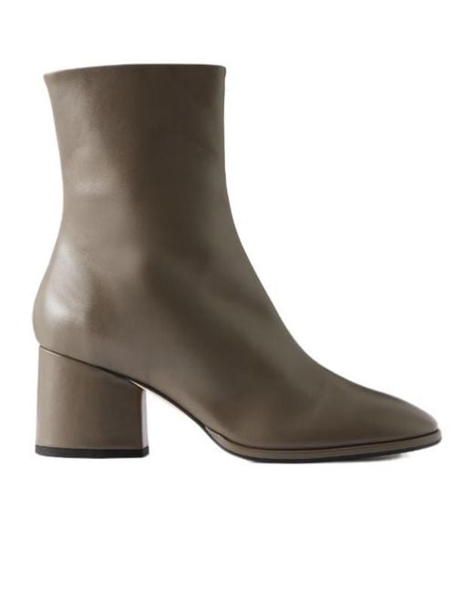 Aeyde Brown Leather Ankle Boots