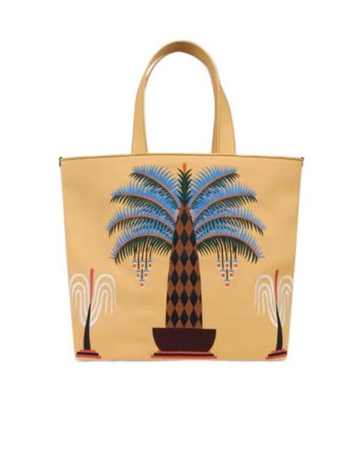 Etro Metallic X Agostino Iacurci Large Canvas Bag