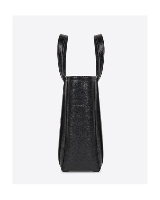 Balenciaga Black Barbes Small North-South Shopper Bag