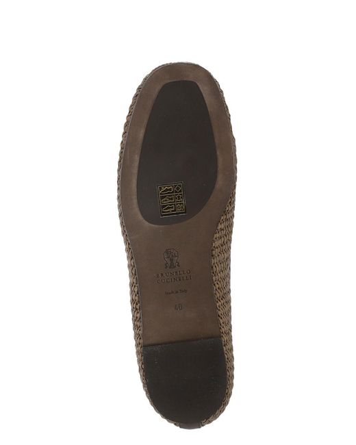 Brunello Cucinelli Brown Round Toe Loafers
