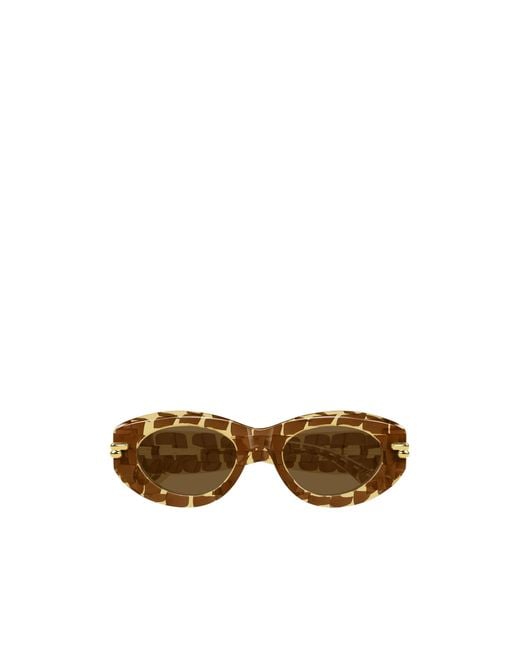 Bottega Veneta Multicolor Eyewear Oval Frame Sunglasses