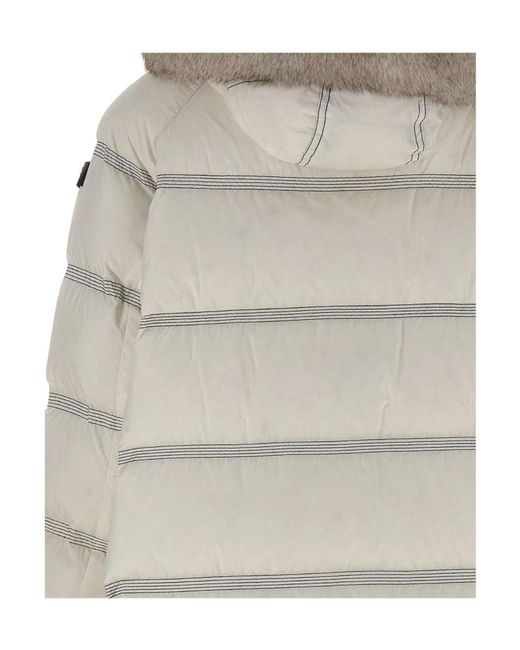 Peuterey Gray Long-Sleeved Down Jacket