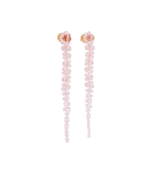 Simone Rocha White Drip Earrings