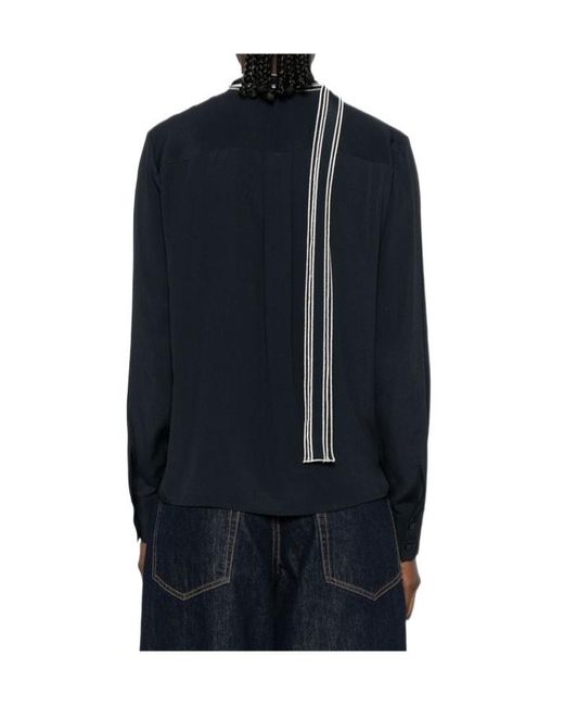 Fabiana Filippi Blue Long-Sleeved Shirt