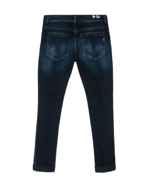 Dondup Blue Belt-Loop Jeans for men