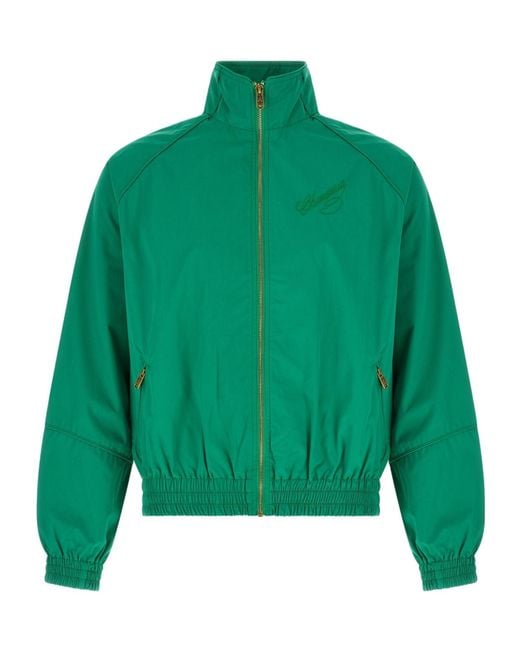 Willy Chavarria Green Ruff Rider Track Jacket for men