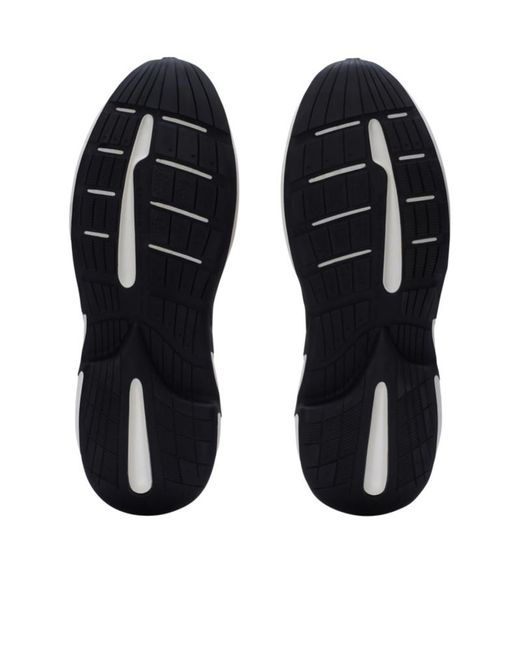 Balmain White Run-Row Leather And Nylon Trainers for men