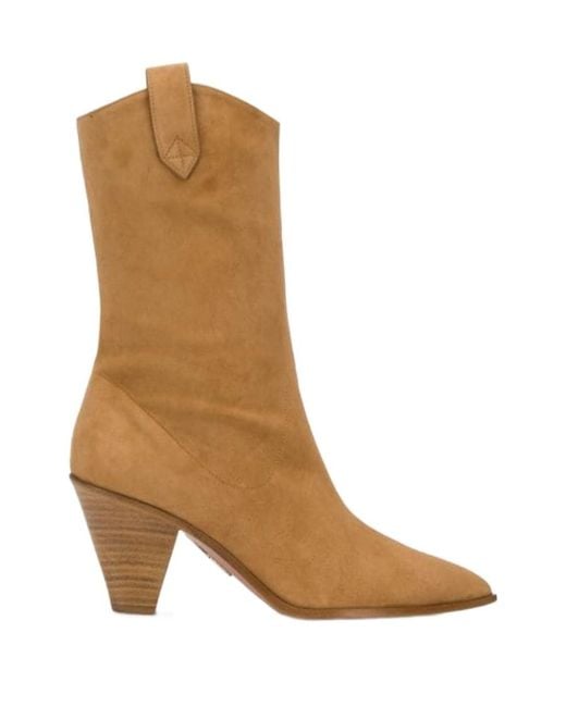 Aquazzura Brown Saint Honore' Bootie 70