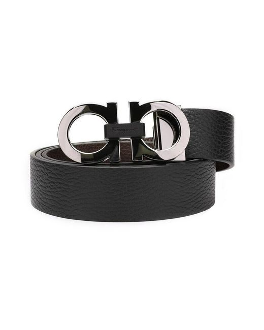 Ferragamo Multicolor Double-Sided Adjustable Embossed Belt for men