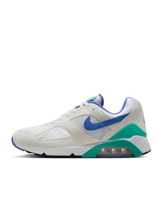 Nike Blue Air Max 180 Ultramarine Logo Patch Sneakers for men