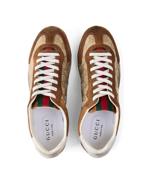 Gucci Brown Shift Trainers for men