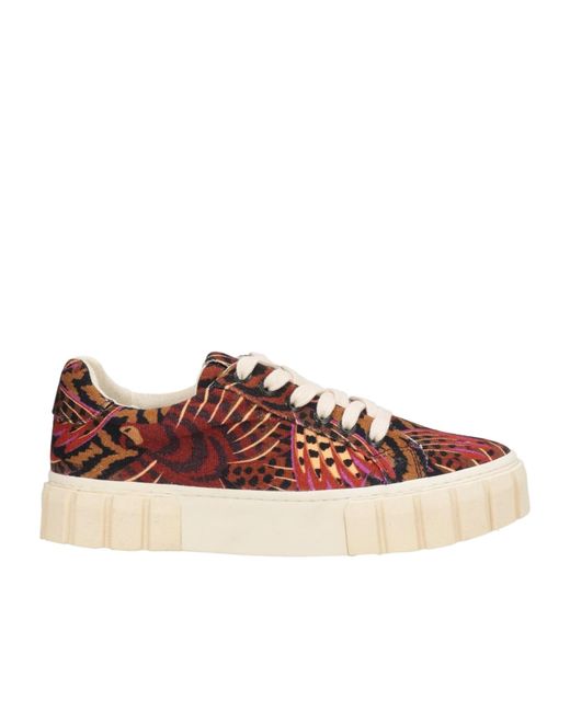 Farm Rio Brown Animal Print Low-Top Canvas Shoes