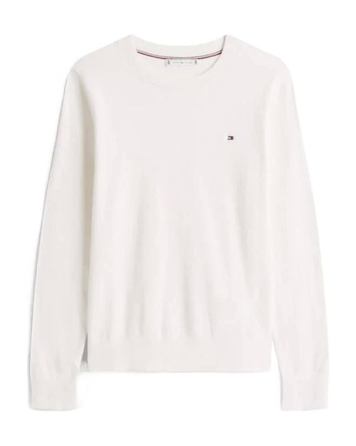 Tommy Hilfiger White Long-Sleeved Pullover