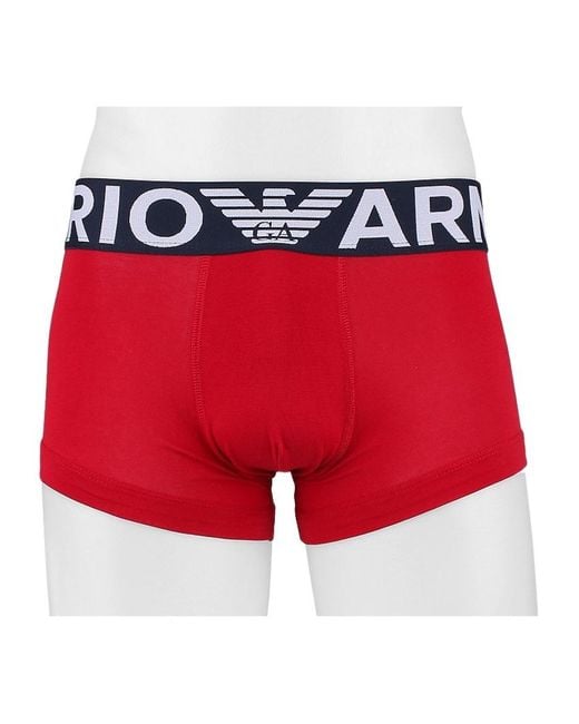 Emporio Armani Red Logo Underwear for men