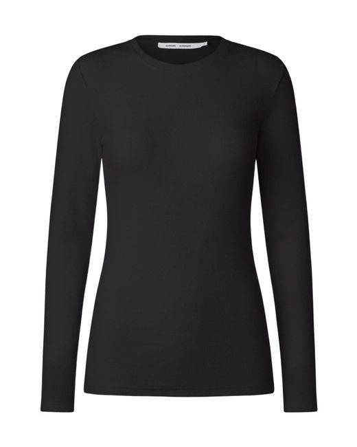 Samsøe & Samsøe Black Long-Sleeved T-Shirt