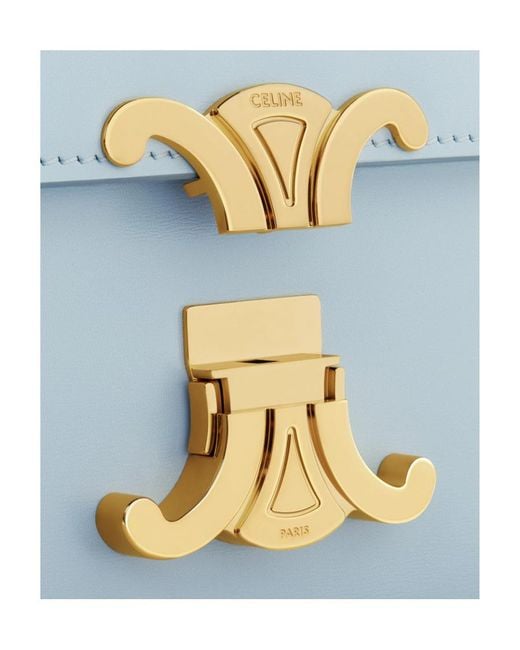 Céline Blue Teen Triomphe Bag