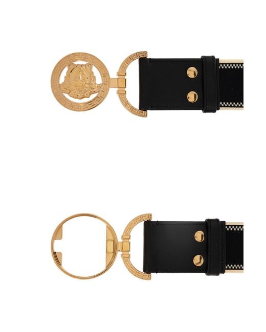 Versace White Medusa '95 Elasticated Band Belt