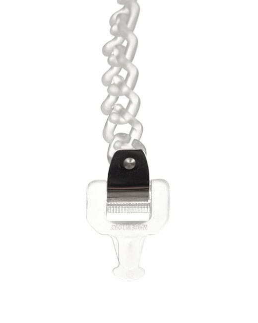 1017 ALYX 9SM White Transparent Chain Bracelet for men