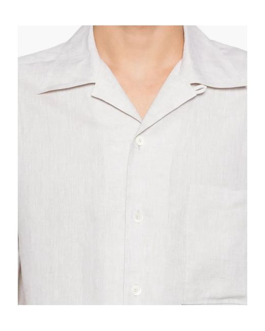 Zegna White Short-Sleeved Shirt for men