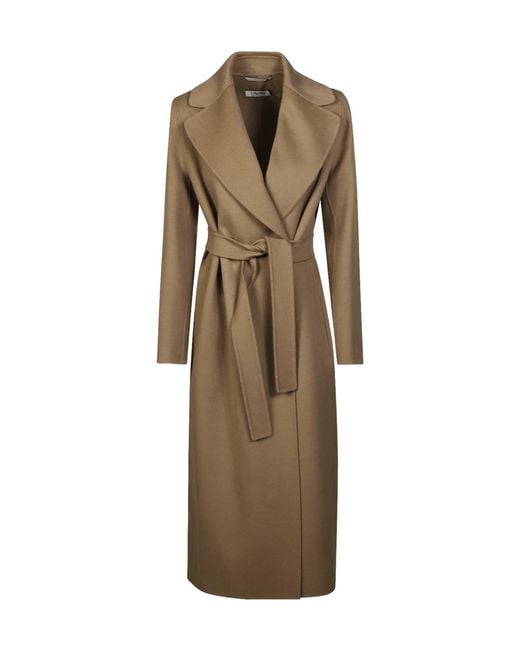 Max Mara Natural S Poldo Belted Long Coat