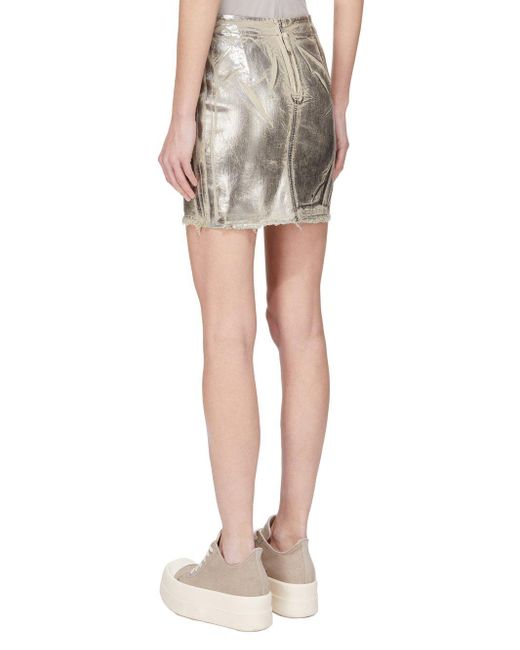 Rick Owens Multicolor Minimal Mini Skirt