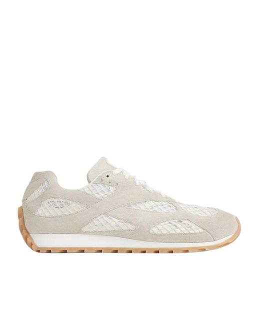 Bottega Veneta White Orbit Low-Top Sneakers