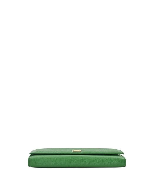 Dolce & Gabbana Green Logo Details Handbag