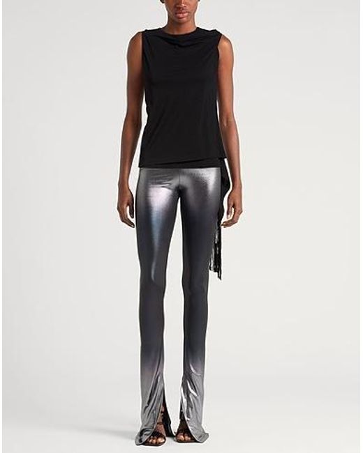 MM6 by Maison Margiela Black Solid-Colored Sleeveless Top