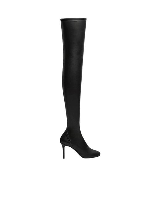 Courreges Black Courrèges Oblique Thigh-High Boots