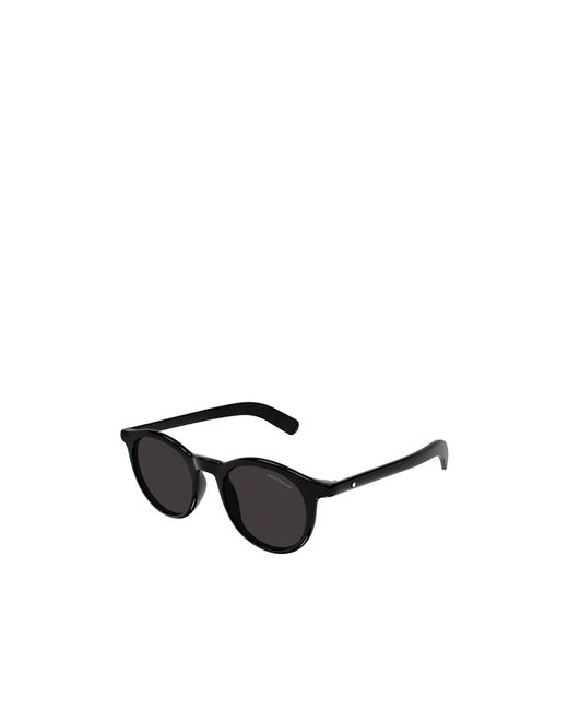 Montblanc Black Eyewear Rectangular Frame Sunglasses