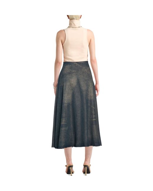 DIESEL Gray Denim Skirts