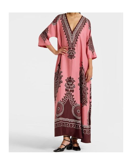 LaDoubleJ La Doublej Embroidered V Neck Dress