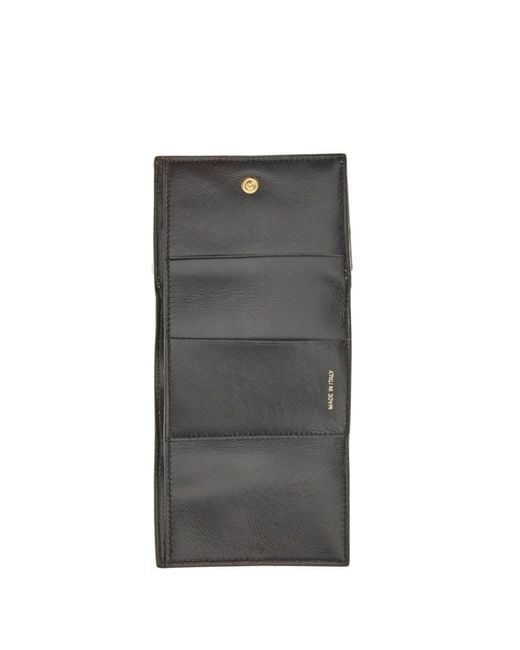 Marni White Logo Printed Tri-Fold Wallet