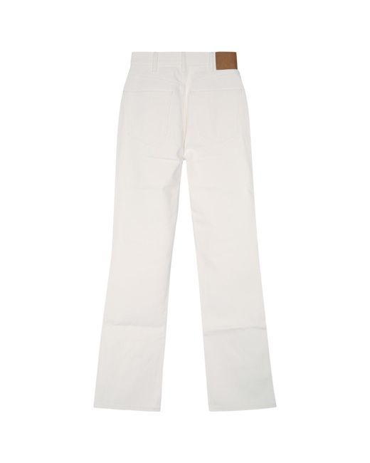 Céline White Jeans With Belt Loops