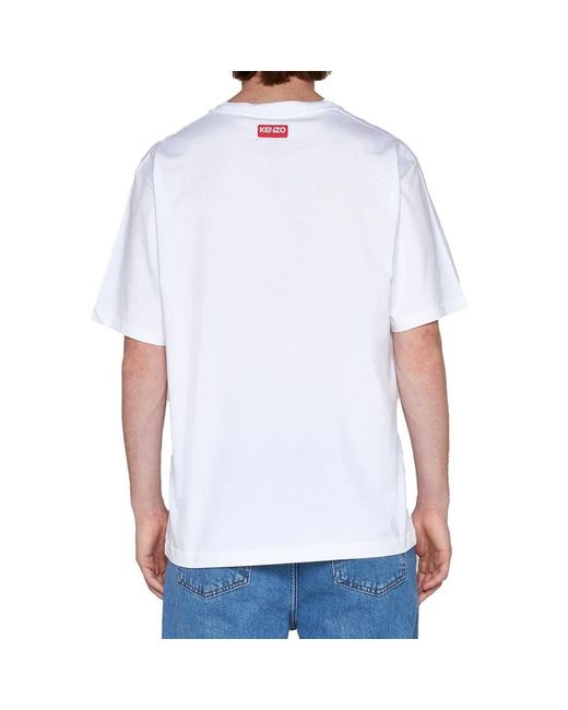 KENZO White Logo T-Shirt for men