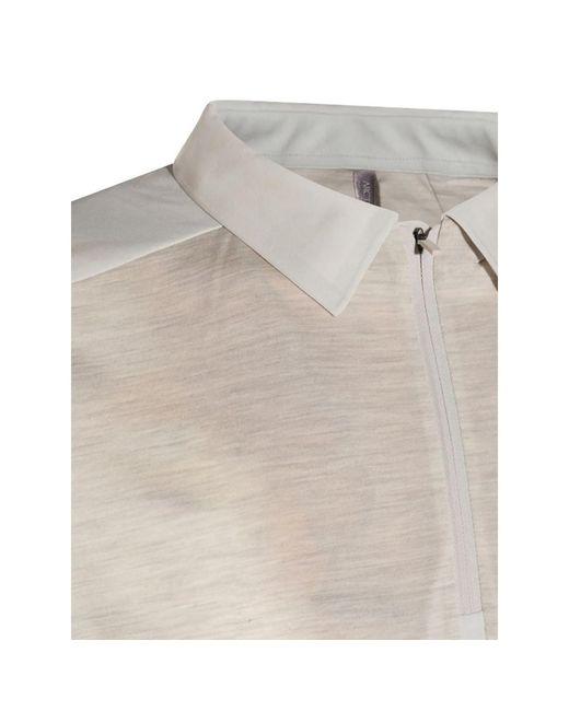 Veilance White Frame Polo Shirt Ss for men