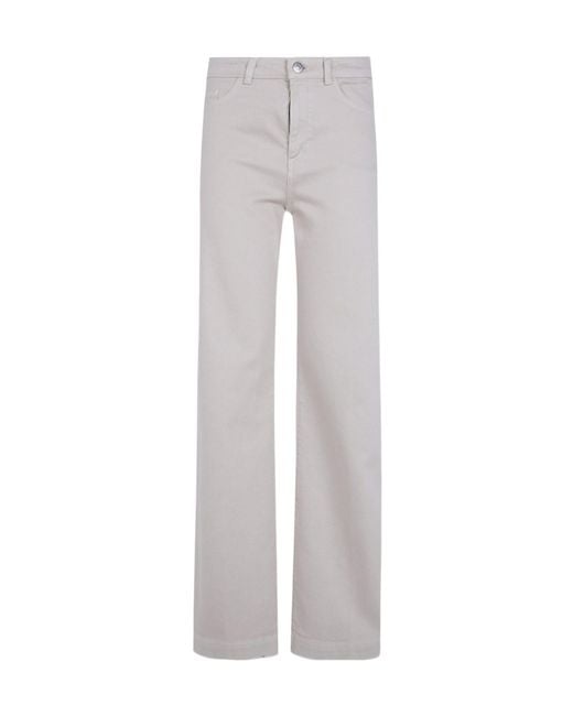 Seventy Gray Wide Leg Denim